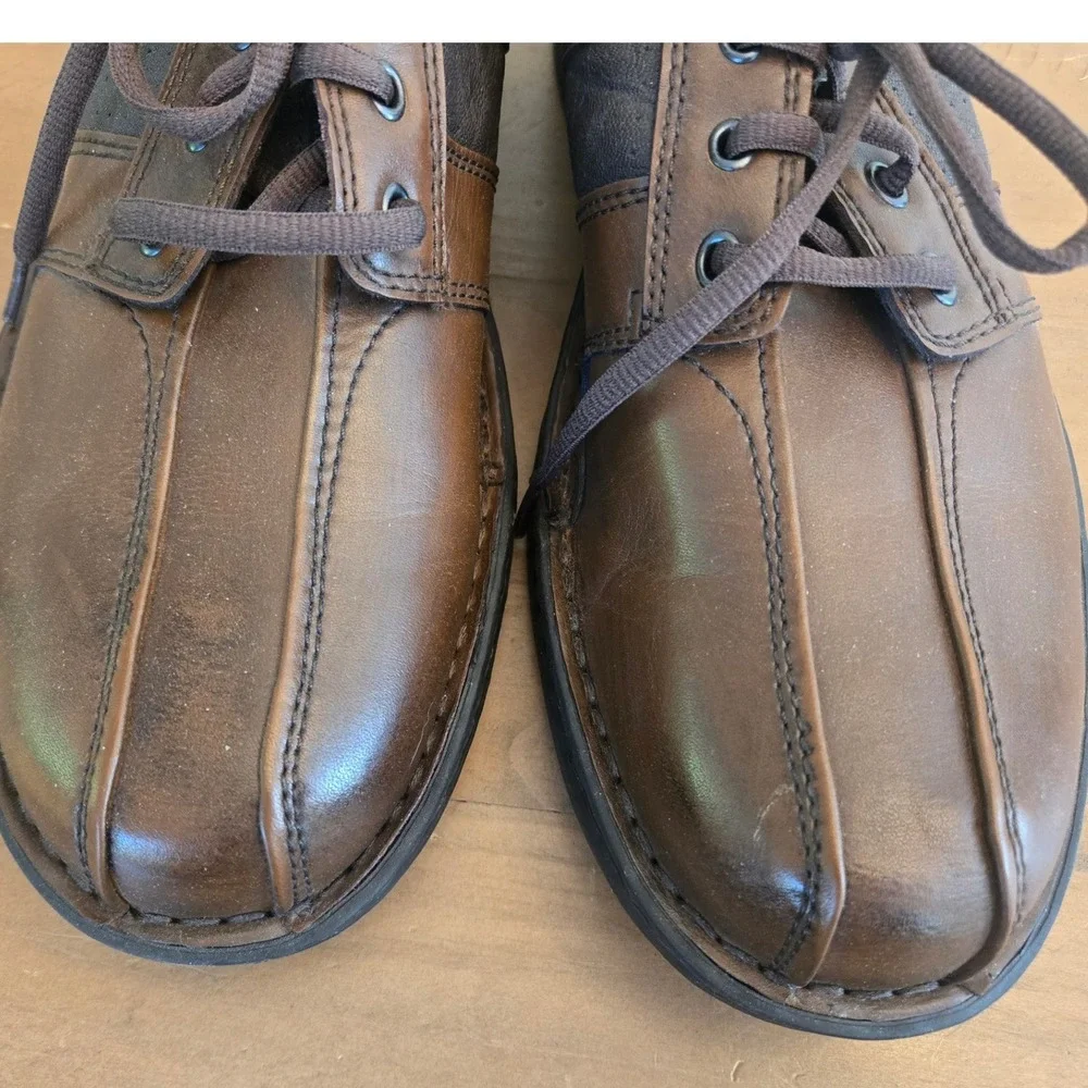 Streetcars Diplomat Oxford Shoes Mens 13 M Brown Leather Bicycle Toe